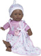 JC Toys La Baby African American 11-inch Small Soft Body Baby Doll La Baby | Washable |Removable Pink Floral Outfit w/Hat, Pacifier & Blanket | fo...