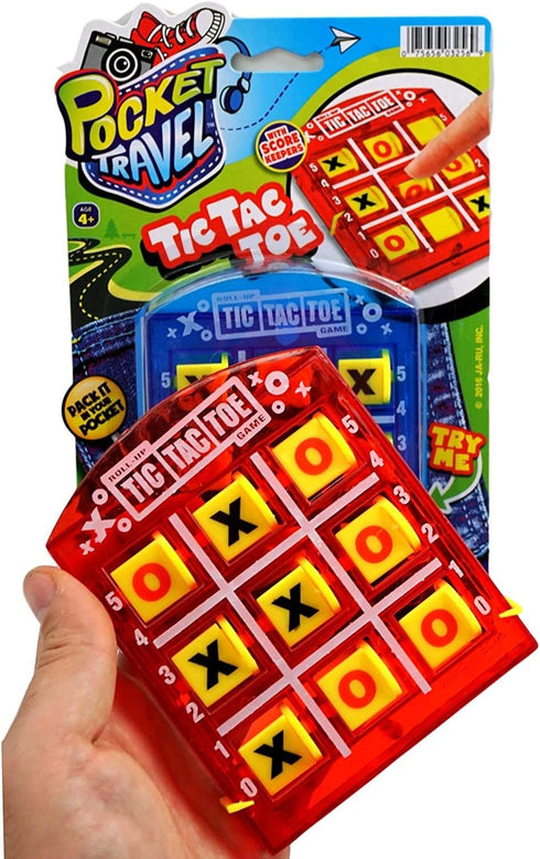 JA-RU Portable Tic Tac Toe (2 Pack) Classic Mini Board Games for Kids. Pocket Size Travel. Bulk Birthday Party Favor Stocking Stuffer. 3256-2s...