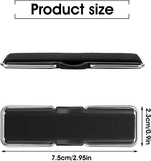 Cobee Finger Strap Phone Holder, 4 Pcs Cell Phone Grip Holder Elastic Kickstand for Mobile Phone Anti-silp Braided Finger Holder Band Compatible w...