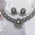 Vintage Austrian Crystal Kundan Necklace Earrings Jewelry Set for Women Bride Indian Traditional Bollywood Statement Choker Punk Pendent Necklace ...