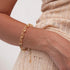 MEVECCO Chain Bracelet Gold Link Thick Chunky 14K Gold Plated Minimalist Simple Boho Handmade Jewelry Gift for Women Men Women...