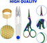 Mudder 53 Pieces Cross Stitch Tool Embroidery Starter Kit Includes Bamboo Circle Cross Stitch Hoop Ring Sewing Scissors Needle Threading Tools Thi...