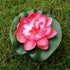 ifundom 5Pcs Lily Pads for Ponds, Artificial Lotus- Water Lily Pads Leaves & Floating Foam Lotuses for Garden Fish Pond Aquarium Pool Wedding Deco...