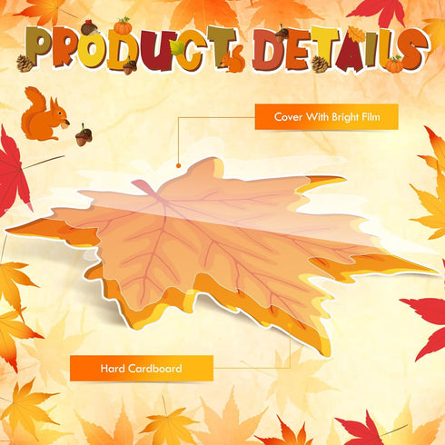 Qilery Fall in Love with Learning Bulletin Board Set Autumn Maple Leaves Pumpkin Cutouts Fall Theme Classroom Decorations for Thanksgiving School ...