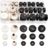 110Pcs Mixed Sewing Buttons, 4-Hole Craft Round Blazer Buttons, 5 Color 3 Size(15mm,20mm,25mm) Suit Coats Resin Button, Suitable for Variety Cloth...