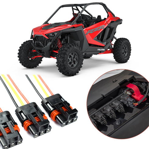 Bus Bar Pulse Power Plugs Pigtail Replacement for Polaris Plug 2018 2019 2020 2021 2022 2023 2024 Ranger XP 1000 / RZR/Pro RS1 General Bus Bar Har...