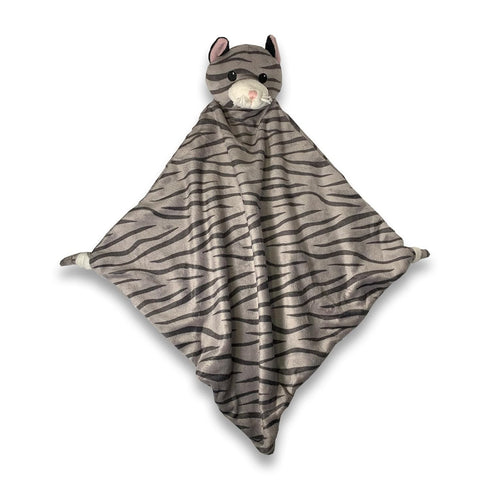 Security Blanket - 18" Tall Soft Fleece Blanky for Boys & Girls - Soothing Baby Blanket With Plush Stuffed Animal Kitty Cat...