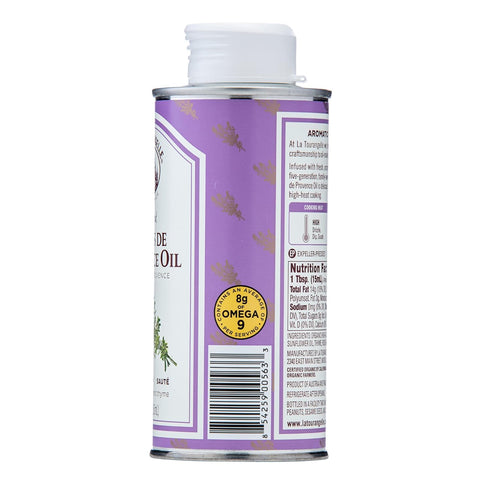 La Tourangelle Herbs De Provence Infused Sunflower Oil, High-Oleic Oil for Cooking, Vinaigrettes & Dipping Sauces, 8.45 fl oz...