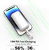 Small Power Bank Built-in Cord,10000mAh Ultra Compact Portable Charger 18W PD Fast Charging Battery Pack with LED Display Compatible with iPhone 1...