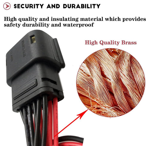 Headlights Connector Pigtail Harness Wiring Plug Compatible with Cadillac ATS 2013-2019 Front 23236365, 23236366...