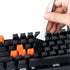 Keycap Puller Switch Puller Stainless Steel Keycap Removal Tool with 2 Pcs White Keyboard Cleaning Brush for Mechanical Keyboard...