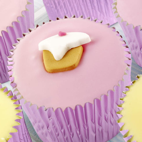 Fox Run Light Pink Foil Muffin and Cupcake Liners, Set of 32 Standard Size Wrappers...