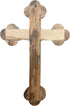 Zuluf 10.6" Olive Wood Wall Crucifix Catholic Hanging Cross with Relics Holy Essences Orthodox Holy Land Gift CRS033...