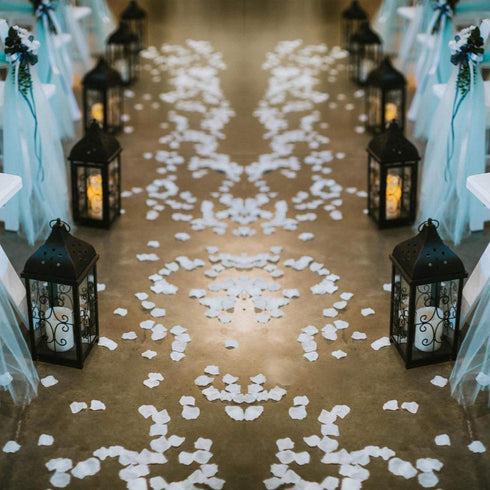 1000 Pcs Artificial Silk Rose Petals Decoration Wedding Party Color White...