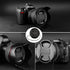 77mm Camera Lens Cap, PCTC Camera Lens CoverSnap-On Center Pinch Front Lens Cover with Strap Compatible with Nikon, Canon, Sony & Other DSLR Camer...