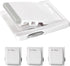 Eco-Baby Sliding Door Lock, 4 Pack Child Proof Safety Window Locks for Glass Doors (Grey)...