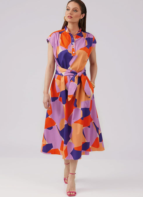 McCall's Misses' Pullover Dresses and Sash Sewing Pattern Packet, Design Code M8449, Sizes 18-20-22-24-26, Multicolor...