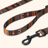 CollarDirect Aztec Dog Leash Nylon Tribal Pattern Cat Pet Leashes for Small Medium Large Dogs Puppy Lead 5 FT Long for Walking (Aztec Sunset, L, N...