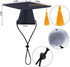Pet Graduation Caps Small Dogs Black Graduation Hats with Yellow Tassel Pet Graduation Costume for Puppy Dogs Cats Party Outfits Accessories...