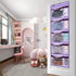 Weekly Kids Clothes Organizer Day of Week School Clothing Storage Monday to Friday Hanging Closet Organizer (PURPLE)...