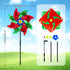 timecity 4 PCS Pinwheels Red Green Wind Spinners 9.5inch Sparkly Garden Pinwheel Reflective Windmills Scare Birds Animal Away Spinner for Yard and...