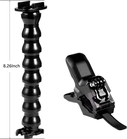 Suptig Jaws Flex Clamp Mount Gooseneck Mount for GoPro Hero 12 Hero 11 Hero 10 Hero 9 Hero 8 Hero 7 Hero 6 Hero 5 Hero 4 Session Hero 3+ Hero 3 Ak...