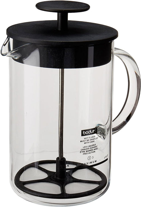 Bodum, Latteo Manual Milk Frother, 8 Ounce, Black...