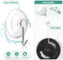 HangerSpace Suction Cup Hooks, Upgrade 1.77 Inches Clear PVC Window Suction Cups with Metal Hooks Removable Small Suction Cups for Glass Kitchen B...
