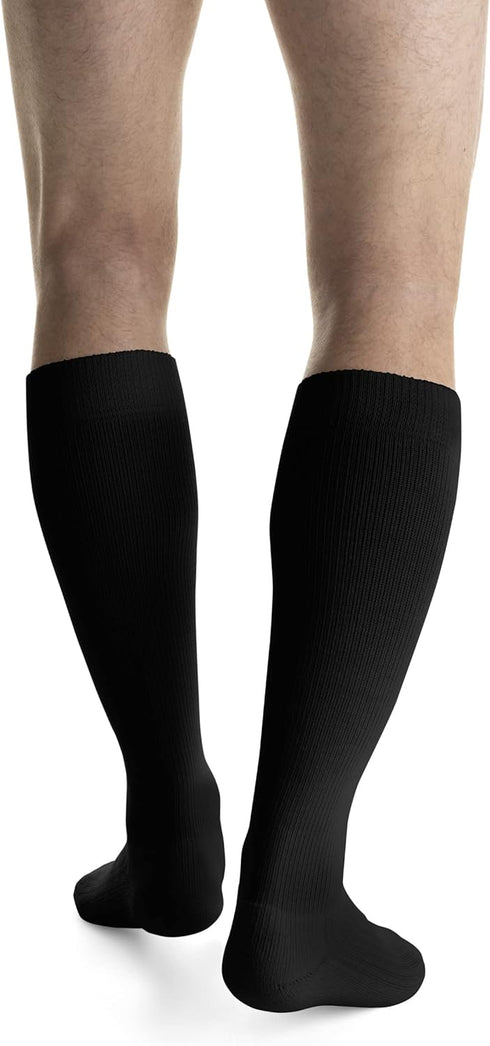 JOBST 110485 Activewear Compression Sock, 15-20mmHg, Knee High, Large, Black...