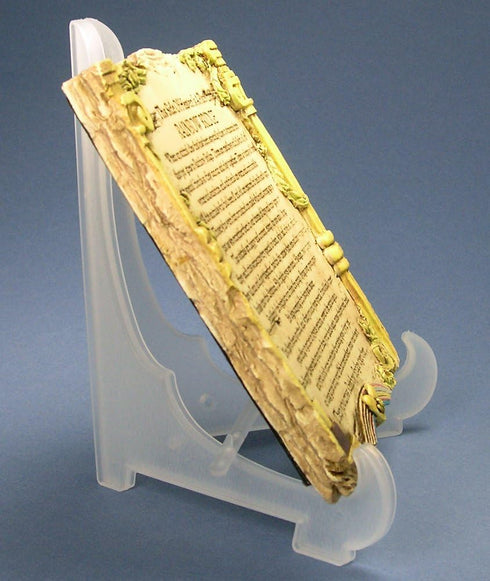 Clear Plastic Easels - 6" High with Locking Bar - Pack of 5...