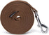 Strong Durable Nylon Dog Training Leash, 1 Inch Wide Traction Rope, 6 ft 10ft 15ft Long, for Small and Medium Dog (Brown, 10 Feet)...