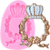 Crown Fondant Mold Crown Cake Topper Mold Silicone Crown Mold For Cake Decorating Cupcake Topper Candy Chocolate Gum Paste Polymer Clay...