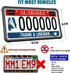 Aootf License Plate Protector- Clear Novelty Number Plate Cover with Silicone Car Tag Frame, Unbreakable Cover to Protect Front or Back License Pl...