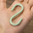 Mini Skater 2.5" S Shape Hooks, 10Pcs Light Green Plastic, Rust Resistant, Heavy Duty, Kitchen, Bathroom, Closet, Storage Room, Garage, Workshop, ...