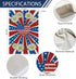 4th of July Garden Flag 12x18 Double Sided Burlap, Patriotic Memorial Day Heart USA Flag Spring Summer Daisy Garden Flags for Memorial Day Indepen...
