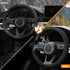 KAFEEK Elastic Stretch Steering Wheel Cover,Warm in Winter and Cool in Summer, Universal 15 inch, Microfiber Breathable Ice Silk, Anti-Slip, Odorl...