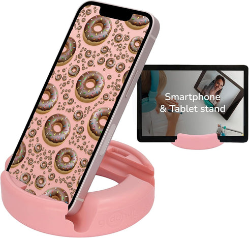 GoDonut – Phone Stand Original – Cell Phone Holder + Tablet Stand Desk Organizer – Compatible with Tablet, iPhone 16 15 14 Pro Max, Android & Most...