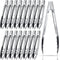 Stainless Steel Kitchen Tongs Set Cooking Tongs with Sliding Rings 7 Inch Metal Kitchen Tongs Small Clam Shell Cooking Tongs Non Slip Food Tongs f...