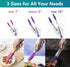 Kitchen Tongs Set of 3, Cooking Tongs with Silicone Tips, Stainless Steel Serving Tongs, Non-Scratch Heat Resistant Tongs for Grilling Cooking BBQ...