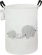 FANKANG Storage Basket, Nursery Hamper Canvas Laundry Basket Foldable with Waterproof PE Coating Large Storage Baskets for Kids Boys and Girls, Of...