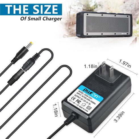PwrON 12V AC Adapter Fits for Braven BRV-X 14073941 14113952 13113902 Ultra Rugged Wireless Speaker Braven BRVX BRVXGWB BRVXBBB; BRV-HD 141041371 ...