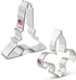 Ann Clark Cookie Cutters Vive La France Cookie Cutters 2-Pc. Set Made in the USA, Eiffel Tower and Fleur de Lis...