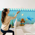 Ocean Waves Bulletin Board Border Trim Paper Self Adhesive Blue Bulletin Board Decorations Back to School Office Classroom Chalkboard Decorations ...
