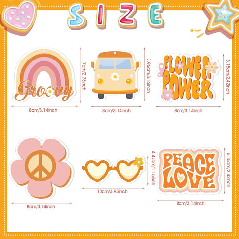12 Pcs Car Air Fresheners Cute Car Interior Accessories Boho Scented Hanging Air Fresheners Kawaii Essential Oil Automotive Fresheners for Women M...