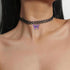 MIFYNN Black Lace Choker Necklace for Women Boho Colourful Butterfly Choker Purple Pink Butterfly Charm Necklace Stretch Lace Pendant Necklace 80s...