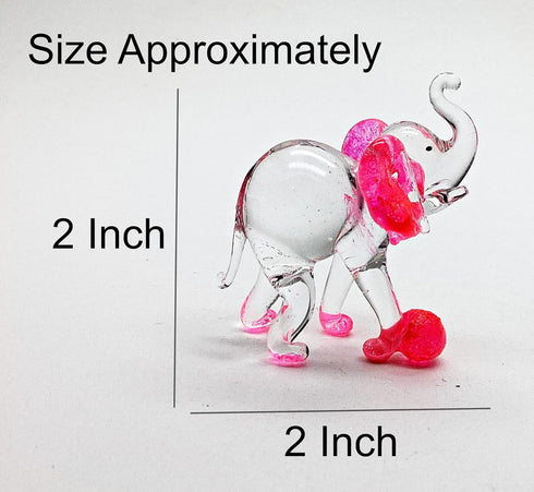 Garden Deco Glow in The Dark Blue Elephant Kick Football Hand Blown Art Glass Figurine Ornament Sculpture...