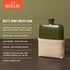 Foster & Rye Flask Whiskey Men-Stainless Steel Alcohol Matte Army Green with Canvas Wrap-6oz Set of 1, 6oz...