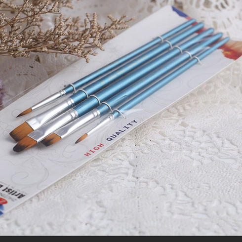 5-Piece Decorating Brush Set Painting Brushes Fondant Sugar Craft Clay DIY Tools Set Pen Brush Kit...