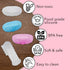 Baby Finger Toothbrush (Set of 3) - Silicone Baby Toothbrush with 3 Cases in Blue, Pink & Clear- Toddler Training Toothbrush - Newborn Oral Massag...