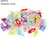 50Pcs Sewing Clips Craft Quilting Binding Plastic Clips Clamps Pack of 50 Clear Red (50pcs Mixed Color)...